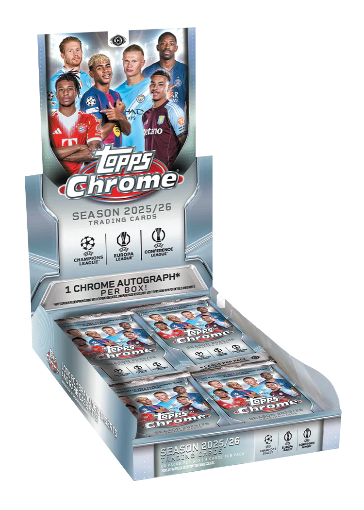2025-26 Topps Chrome UEFA Club Competitions - Hobby Box