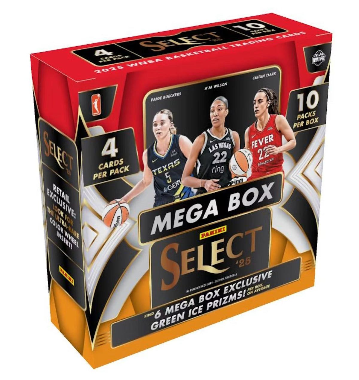 2025 Panini Select WNBA Basketball Mega Hobby 20-Box Case (Green Ice Prizm)