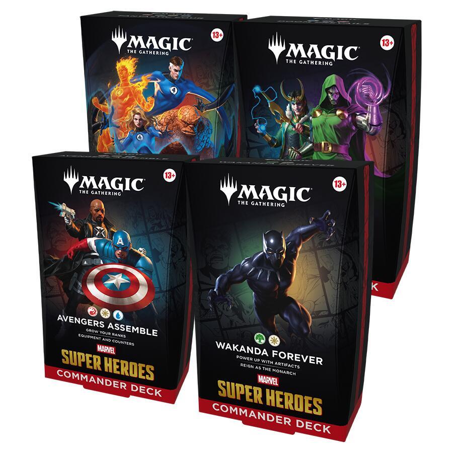 MTG Marvel Super Heroes Commander Deck 4 ct Case