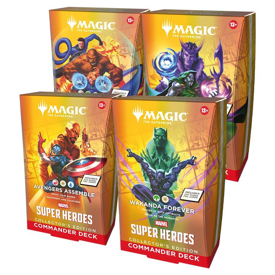 MTG Marvel Super Heroes Collector's Edition Commander Deck 4 ct Case