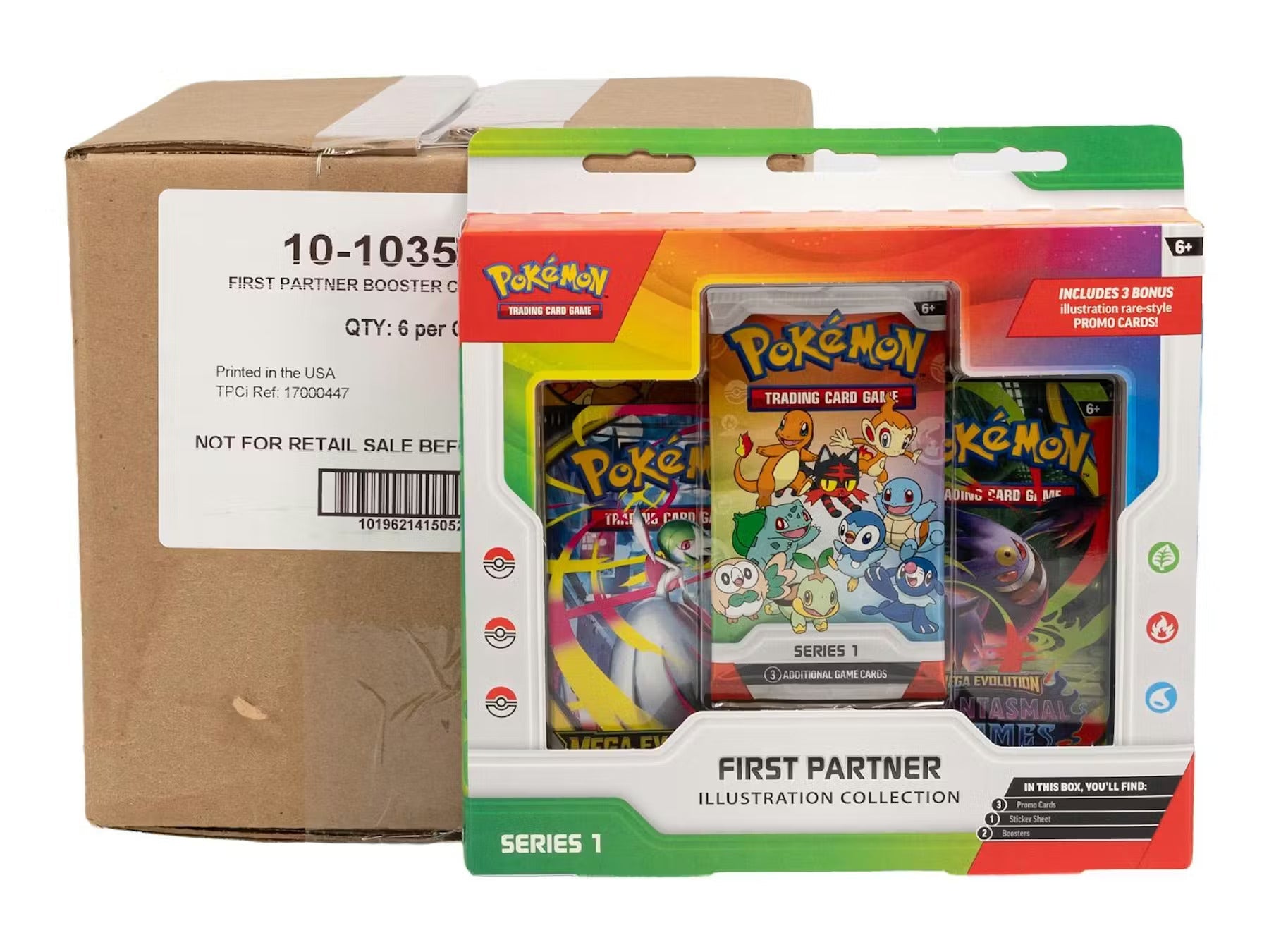 Pokemon Series 1 First Partner Illustration Collection 6 Box Case
