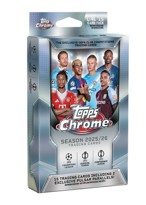 2025-26 Topps Chrome UEFA Club Competitions - Hanger Box