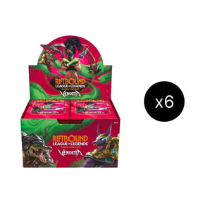 Riftbound League of Legends TCG Vendetta Booster Box Case | 6 Booster Displays per Case | 24 Packs per Display | 14 Cards per Pack | Trading Card Game Collectible Sealed Case (PREORDER - Release Date July 2026)