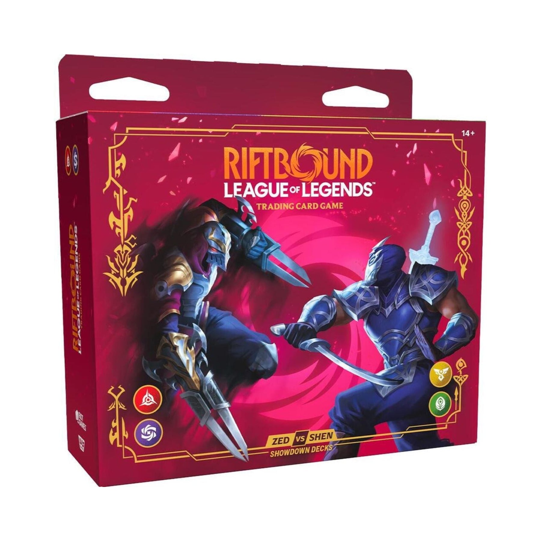 Riftbound League of Legends Vendetta Showdown Decks Zed vs Shen | 2 Ready-to-Play 56-Card Decks | Includes 2 Booster Packs, Playmats, Rulebook & Deck Boxes | Two-Player TCG Starter Set (PREORDER - Release Date July 2026)