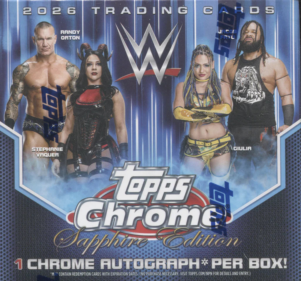 2026 Topps Chrome WWE Sapphire Edition Box