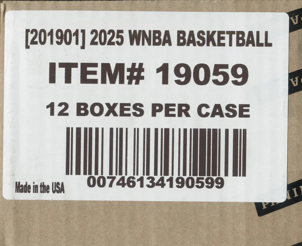 2025 Panini Select WNBA Basketball Hobby 12-Box Case