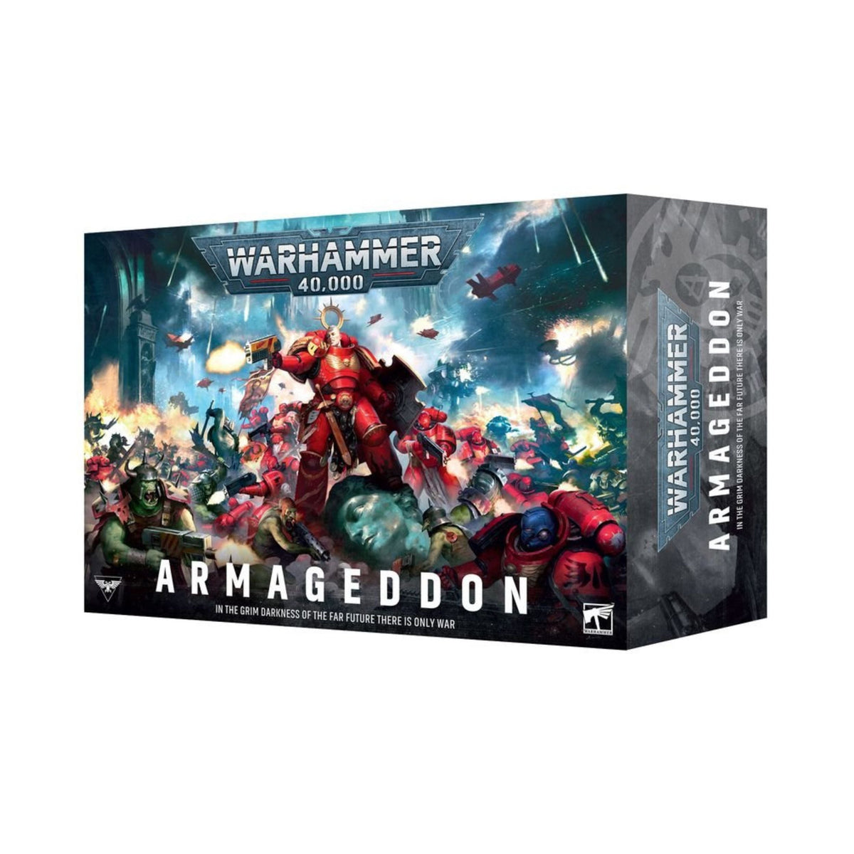 Warhammer 40,000 Armageddon 11th Edition Launch Box Set – Space Marines vs Orks – 61 Push-Fit Miniatures, Core Rules, Mission Decks & Campaign Content