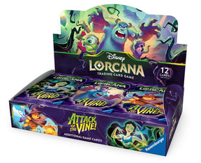 Disney Lorcana Attack of the Vine Booster Box Display | 24 Booster Packs with 12 Cards Each | Disney Trading Card Game TCG Collectible Cards for Players & Collectors (PREORDER - Release Date July 24, 2026)