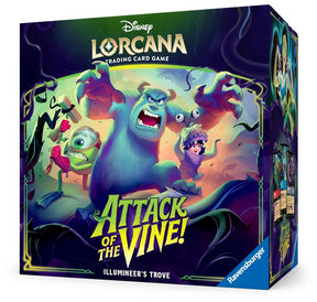 Disney Lorcana Attack of the Vine! Illumineer’s Trove Trading Card Game Box with 8 Booster Packs, Card Storage Box, Dice & Lore Counter (PREORDER - Release Date July 24, 2026)