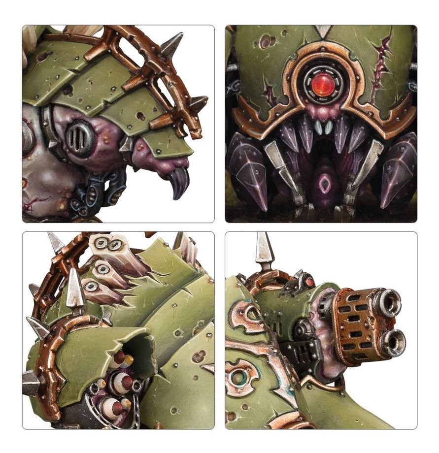 Warhammer 40,000 Death Guard Myphitic Blight-hauler Multipart Plastic Kit – Daemon Engine Vehicle Miniature for Tabletop Wargaming & Collectors Model Kit