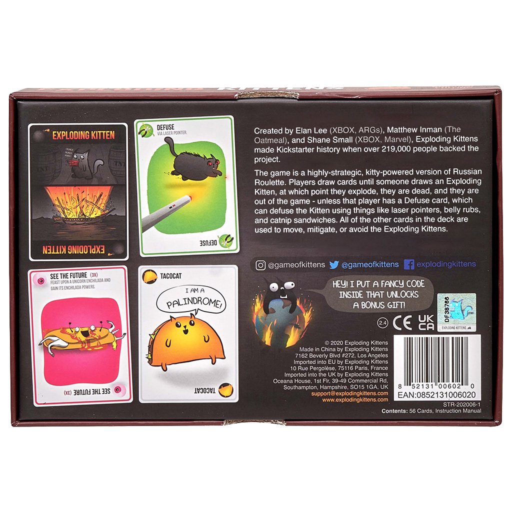 Exploding Kittens Original Edition Card Game (PREORDER - Release Date June 2026)