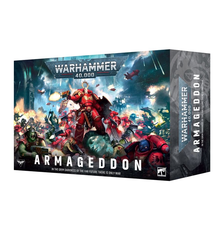 Warhammer 40,000 Armageddon 11th Edition Launch Box Set – Space Marines vs Orks – 61 Push-Fit Miniatures, Core Rules, Mission Decks & Campaign Content