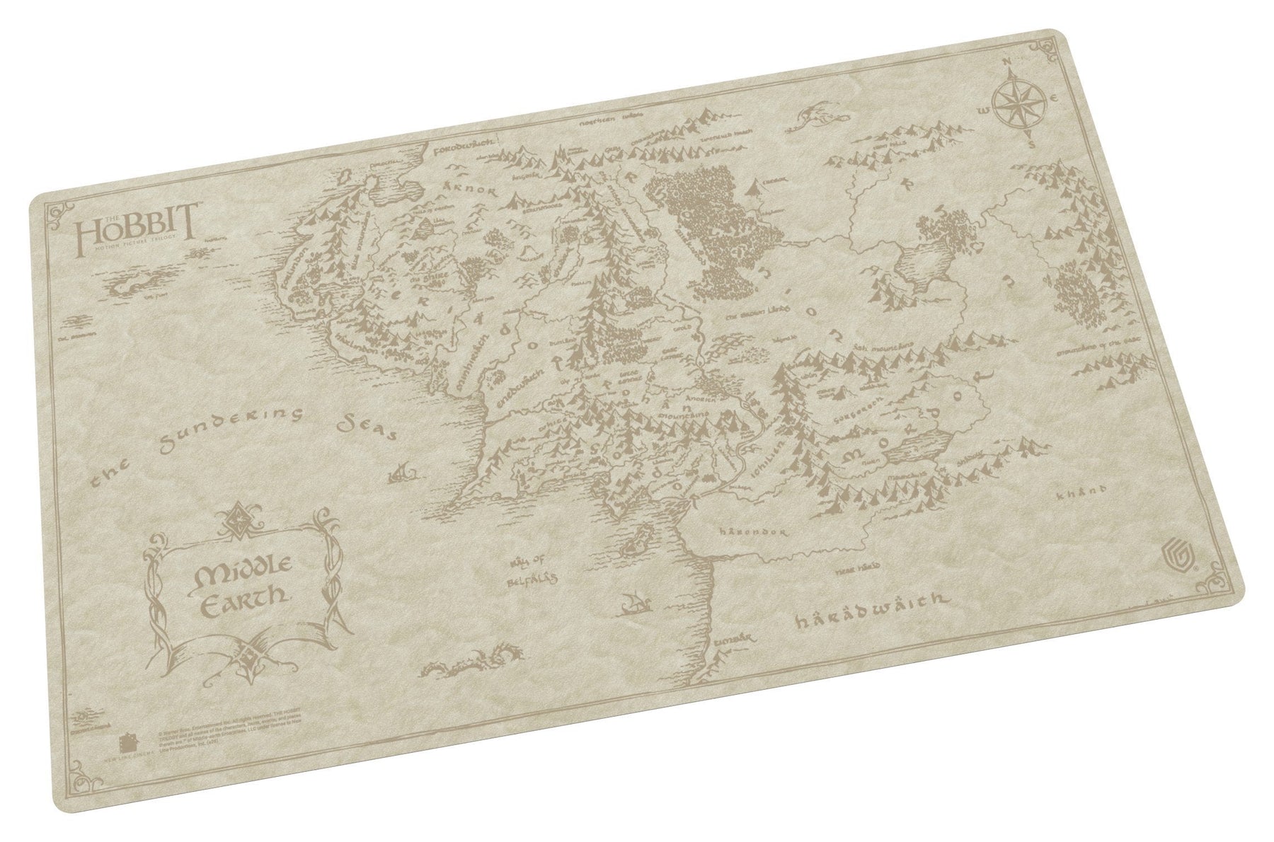 Ultimate Guard Sophoskin Playmat The Hobbit Middle-Earth Map Officially Licensed TCG Playmat Non-Slip Gaming Mat for Trading Card Games Desk Protection (PRE-ORDER - Release Date: July 28, 2026)