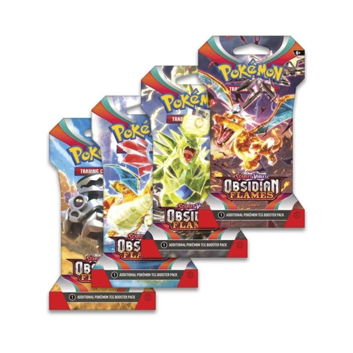 Pokemon Scarlet and Violet Obsidian Flames Sleeved Booster Pack