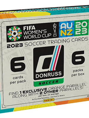 1 2023 Panini Donruss FIFA Women's World Cup Soccer Hobby Blaster Box