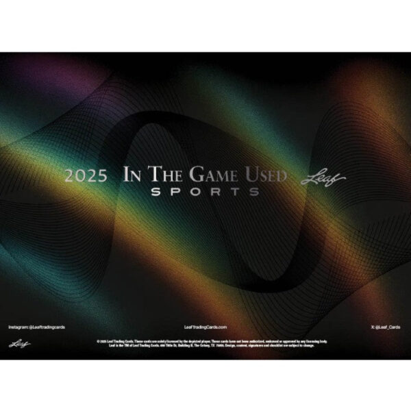 2025 Leaf In The Game Used 10 Box Case