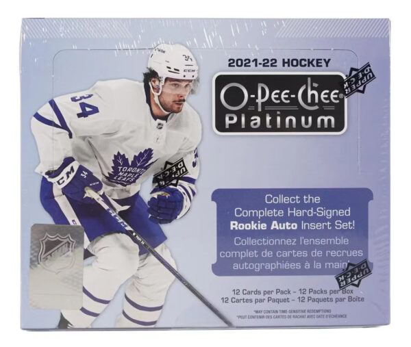 2021-22HockeyO-Pee-CheePlatinumbox 2021/22 O-Pee-Chee Platinum Hockey Hobby Box