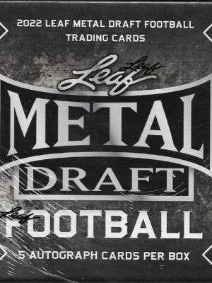 2022leafmetaldraftfootball 2022 Leaf Metal Draft Football Hobby Box