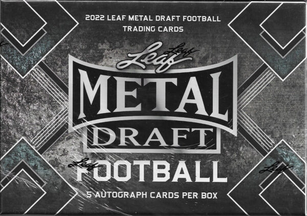 2022leafmetaldraftfootball 2022 Leaf Metal Draft Football Hobby Box