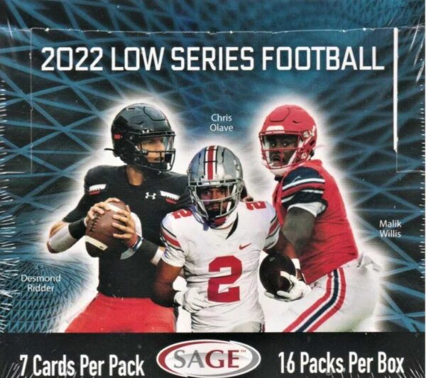 2022lowseriesfootball 2022 Sage Hit Low Series Football Hobby Box