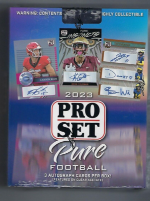 2023prosetpurefootball 2023 Pro Set Pure Football Box