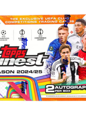 2024-25ToppsFinestUEFAClubCompetitionsSoccerHobbyBoxSealed 2024/25 Topps UEFA Club Competitions Finest Soccer Hobby Box