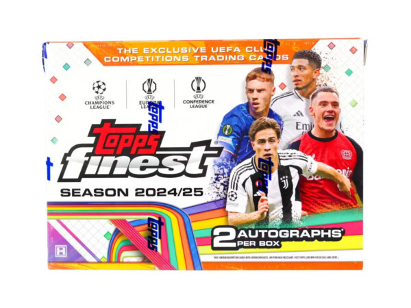 2024-25ToppsFinestUEFAClubCompetitionsSoccerHobbyBoxSealed 2024/25 Topps UEFA Club Competitions Finest Soccer Hobby Box