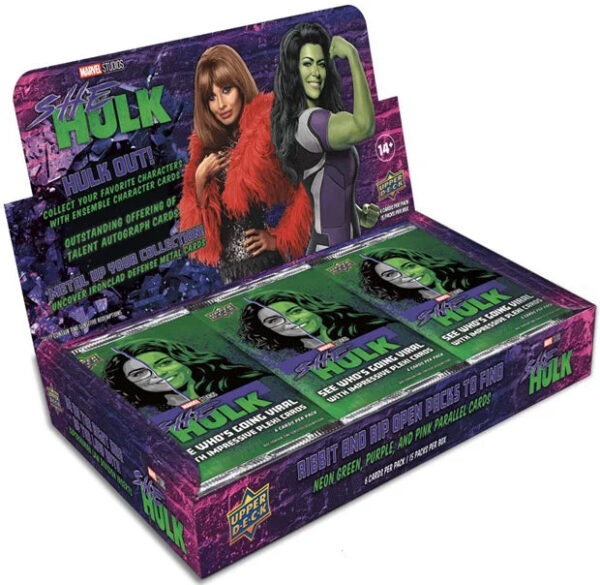 2024UpperDeckMarvelStudiosSheHulkAttorneyAtLawHobbyBox1 Marvel Studios She-Hulk Hobby Box