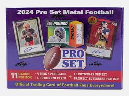 2024prosetmetalfootball 2024 Pro Set Metal Football Hobby Box
