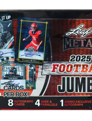 2025LeafMetalFootballJumboBox 2025 Leaf Metal Football Jumbo Box