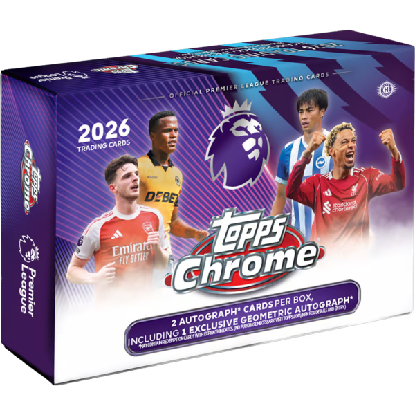 2026 Topps Chrome Premier League Soccer Breaker's Delight Box