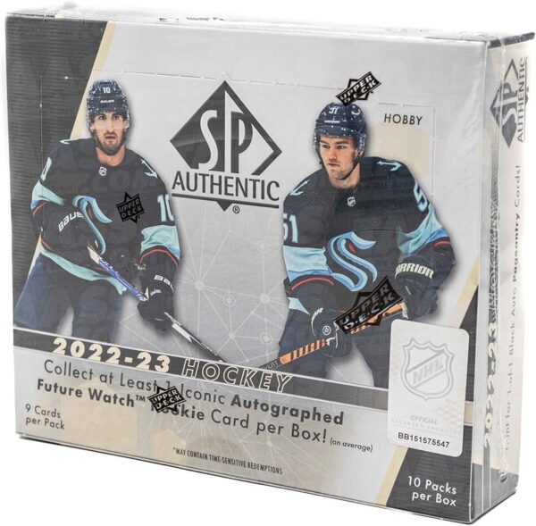 22-23spauthentic 2022/23 Upper Deck SP Authentic Hockey Hobby 16-Box Case