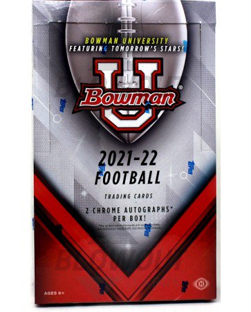 22bwuniversityfb_1 2022 Bowman University Football Hobby Box