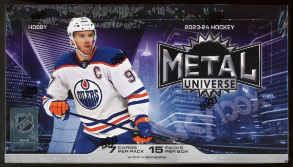 23-24hockeymetaluniverse 2023/24 Upper Deck Skybox Metal Universe Hockey Hobby Box