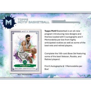 23tpmotifbkpre_1 2023/24 Topps Motif Basketball Hobby Box