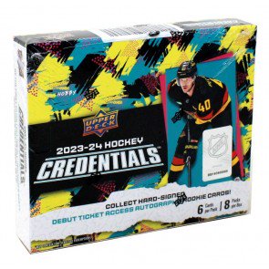 23udcredentialshk_2 2023/24 Upper Deck Credentials Hockey Hobby Box
