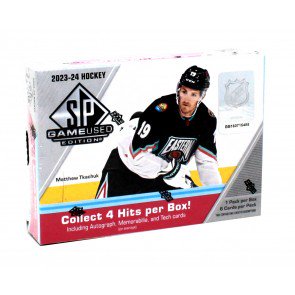 23udspguhk 2023/24 Upper Deck SP Game Used Hockey Hobby Box