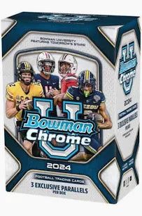 24bufbb 2024 Bowman Chrome University Football Blaster Box