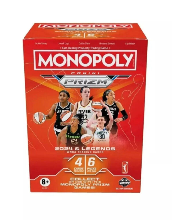 24monopolyprizmblast 2024 Panini Prizm Monopoly WNBA Basketball Blaster Box
