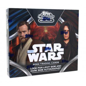 24tpswchrblack 2024 Topps Star Wars Chrome Black Hobby Box