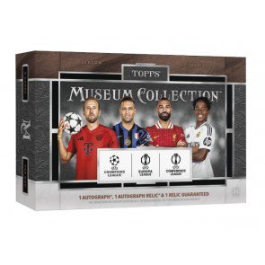 24tpuccmuseumcolsc_1 2024/25 Topps UEFA Club Competitions Museum Collection Soccer Hobby Box
