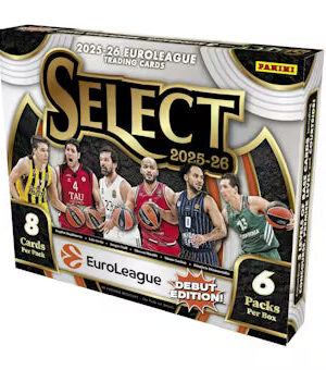 25-26_euroleague_selectbk_hobby 2025/26 Panini Select EuroLeague Basketball Hobby Box