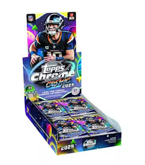 25-cosmicchrome-fb-hobby-box 2025 Topps Cosmic Chrome Football Hobby Box