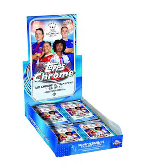 2526-womencl-chrome-hobby-box 2025/26 Topps UEFA Women's Champions League Chrome Soccer Hobby Box