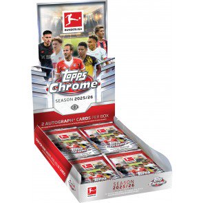 25tpchrbundsc_1 2025/26 Topps Chrome Bundesliga Soccer Hobby Box