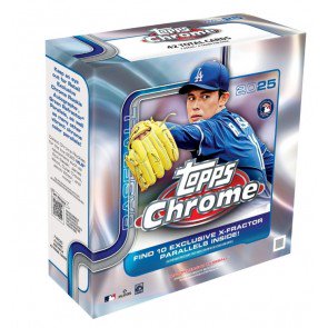 25tpchromebbmega_1 2025 Topps Chrome Baseball Mega Box