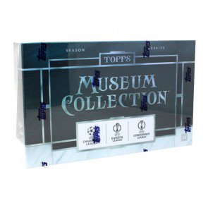 25tpmuseumcollhattrickscs_1 2024/25 Topps UEFA Club Competitions Museum Collection Soccer Hat Trick Box