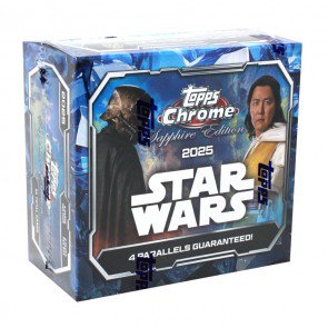 25tpstarwarsnssap 2025 Topps Star Wars Chrome Sapphire Edition Box