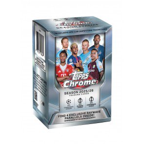 25tpuccchrscbl 2025/26 Topps UEFA Club Competitions Chrome Soccer Blaster Box