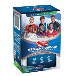 25tpuefaclubcompscbls_1 2025/26 Topps UEFA Club Competitions Soccer Blaster Box